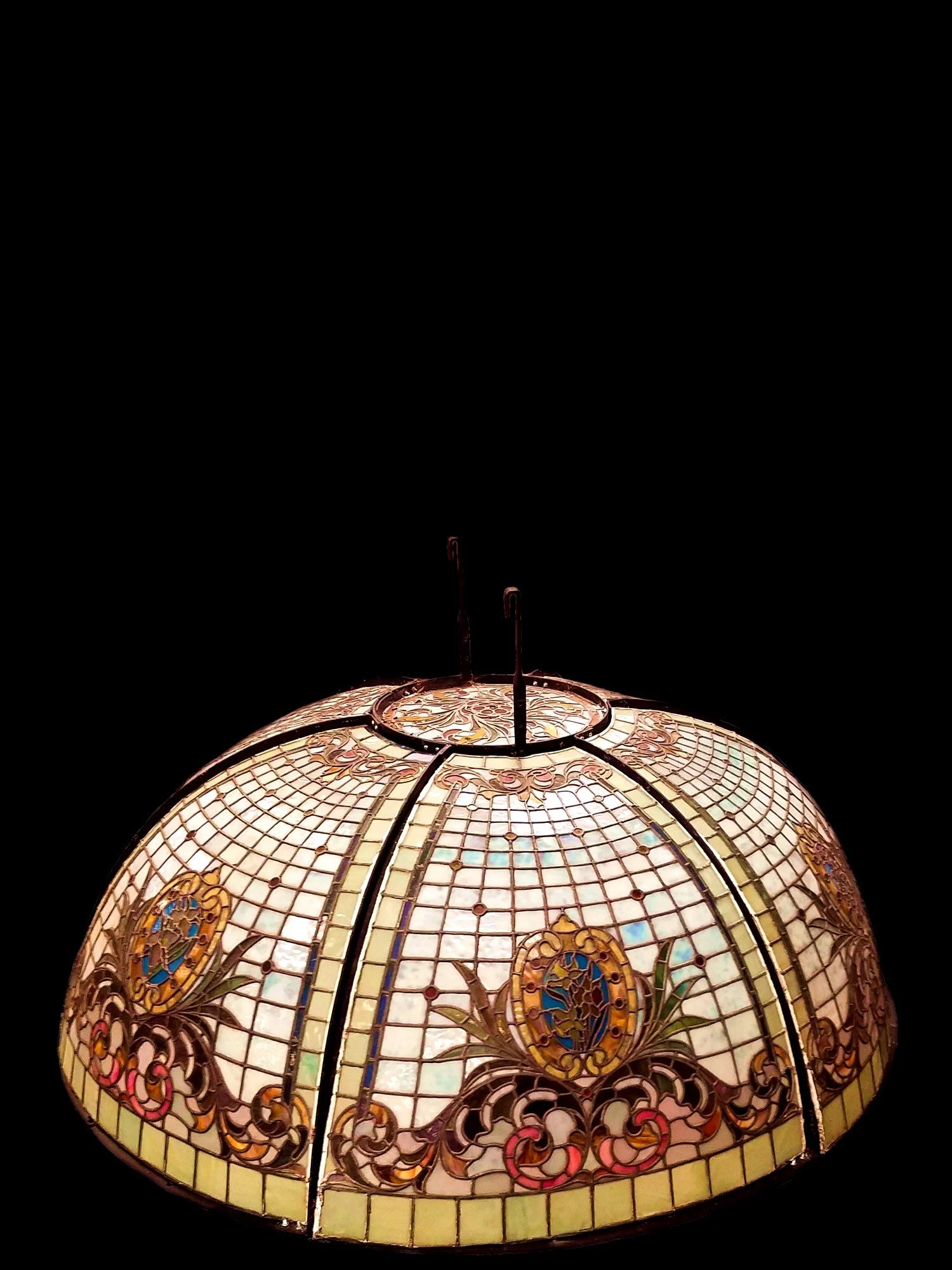 Stained Glass antique 建具　【地球儀】 fid18111-1-p-1.jpg